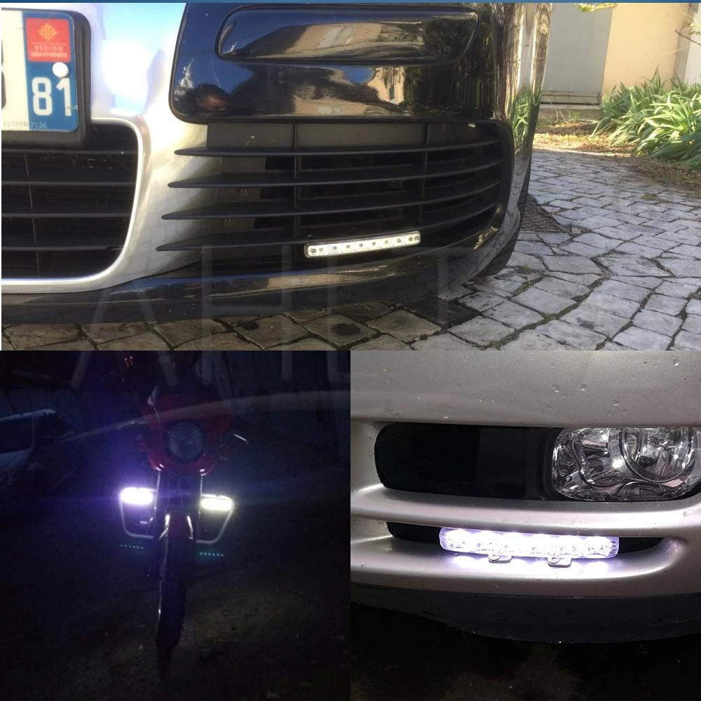 2X Автомобильный светодиодный дневный ходовой светильник 8 СВЕТОДИОДНЫЙ DRL