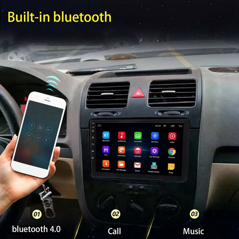 10,1 дюймов Android 8,1 1Din автомобиля 4-х ядерный стерео радио gps навигации WI-FI Bluetooth аудио Универсальный Автомобильный мультимедийный плеер