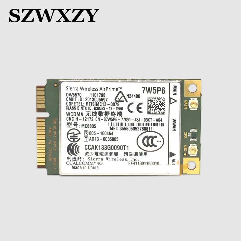 Для DELL Latitude E5440 E6440 E6540 E7240 E7440 M4800 M6800 MC8805 DW5570 7W5P6 HSPA + WWAN широкополосный мобильный 4G