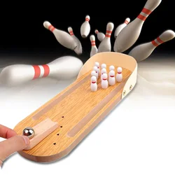 Mini bureau en bois interactif Parent enfant, maison, adultes, jeu d'apprentissage de Bowling, jouet amusant d'intérieur, éducation précoce des enfants, 2022 