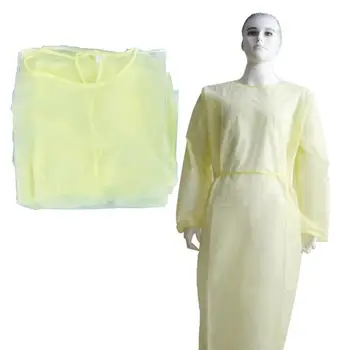

1PC Breathable Isolation Gown Visitation Clothes Safty Protection Clothes Nonwoven Coverall Labour Suit for Men Girls Women