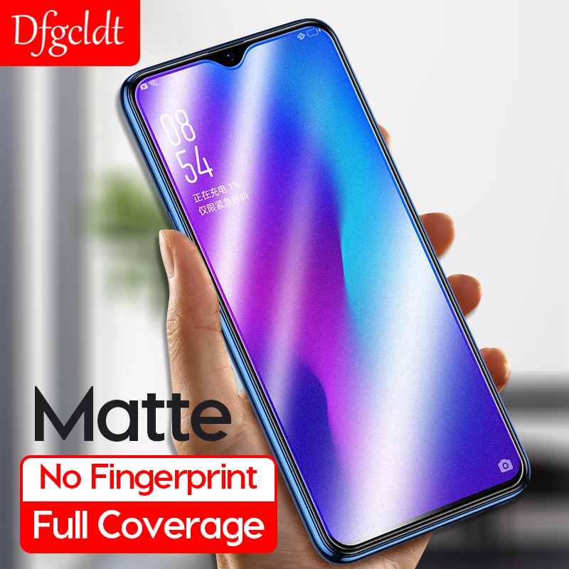 

No Fingerprint Matte Tempered Glass for OPPO R17 Pro R15x R15 R11 F11 Pro F9 F7 F5 A7 A5 Screen Protector Frosted Glass Film