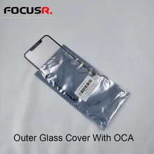 Замена внешнего стекла крышка объектива с OCA клей наклейки пленка для iPhone X XS XR XS MAX мобильный телефон сенсорная панель запасные части