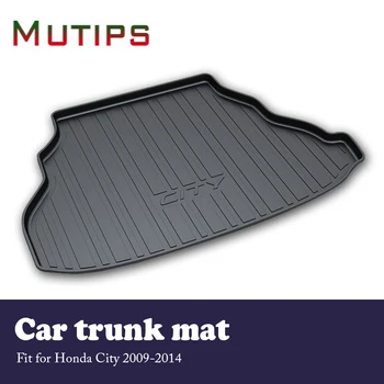 

Mutips Car Cargo rear trunk mat For Honda City 2009 2010 2011 2012 2013 2014 Waterproof carpet Anti-slip mat Car accessories pad