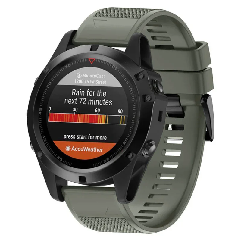 

Soft Silicone Watch Strap Band for Garmin Fenix 5X/Fenix 3/Fenix 3 HR OUJ99