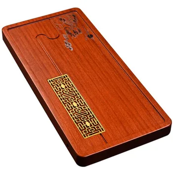 

Whole Rosewood Tea Tray Kung Fu Tea Set Retro Chinese Style Solid Wood Large Household Tea Table Drainage Type Simple