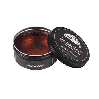 

IMMETEE Black Pot Hair Color Wax For Men&Women Hair Styling Brown 120g*2