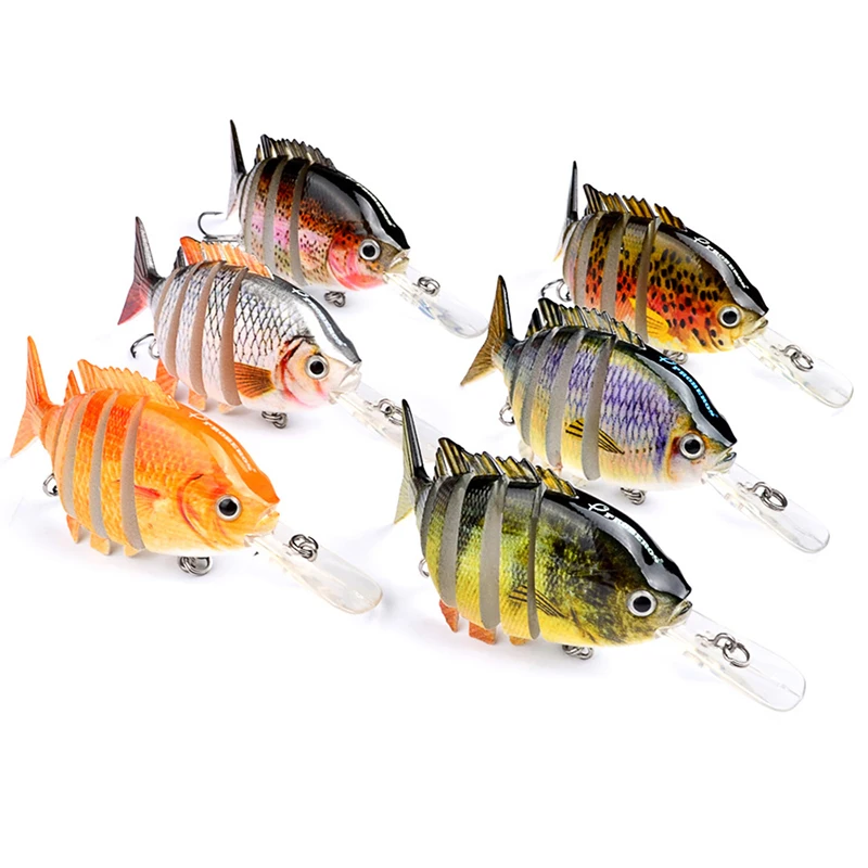 

Искусственная жесткая приманка, 1 шт., мульти-раздел рыболовная приманка, 10 см, 14 г, кренкбейт 8 #, Тройной крюк-воблер, окунь, щука, Тонущая Рыбалка свимбейт