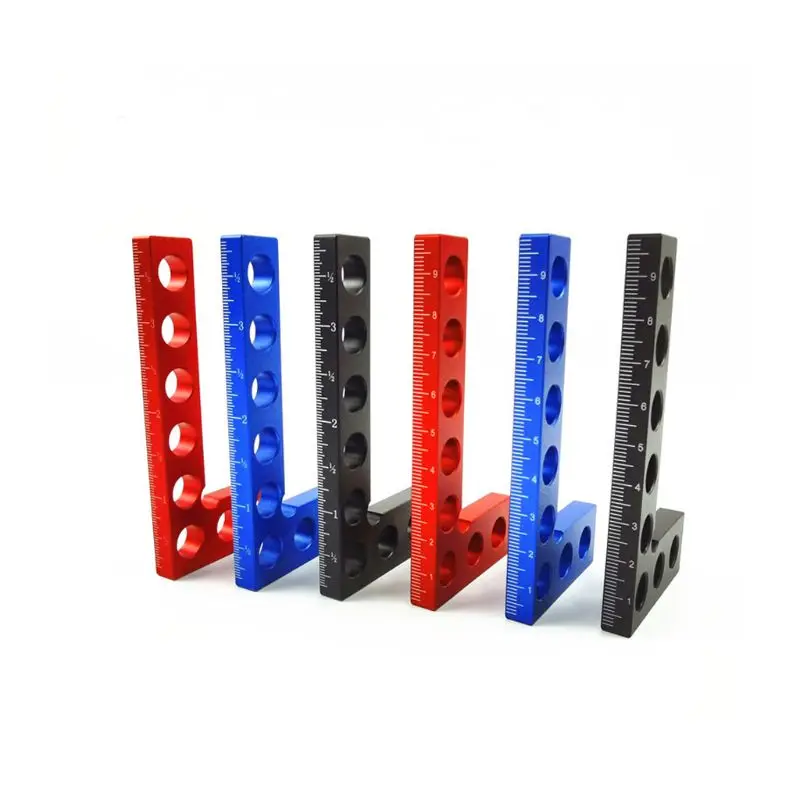 

90 Degree L-Shaped Auxiliary Fixture Splicing Positioning Panel Fixed Clip Carpenter Square Right Angle Ruler Woodworking Tool