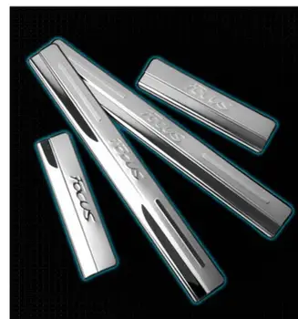 

Car Styling for Ford Focus 2 mk2 accessories 2005 2006-2009 2013 stianlesssteel auto door sill protector scuff plate sills guard