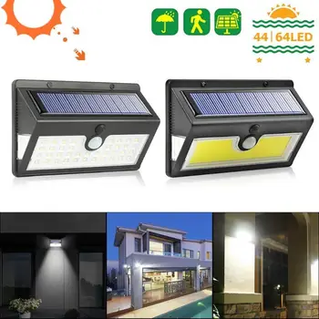

IP65 Waterproof Solar LED Flood Light Motion Sensor Outdoor Security Wall Lamp Street Lights 3 Sided Illumination Night Lighting