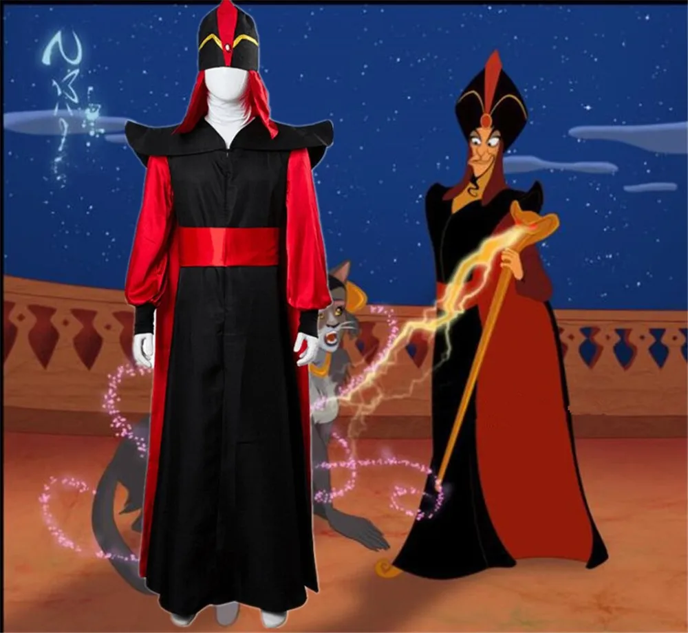 Cosplay-Halloween-Aladdin-and-the-magic-lamp-Mens-Jafar-costumes-role-play-wizard-Jafar-robe-costumes