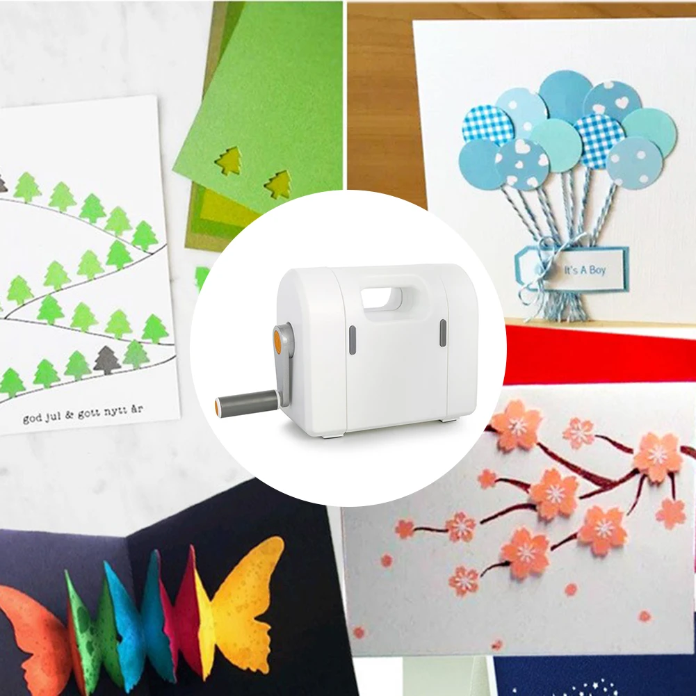 Description Picture 6 of itemDie Cutting Embossing Machine Scrapbooking Cutter Paper Cutter Piece Die-Cut Paper Card Cutting Embossing Machine DIY Craft Tool