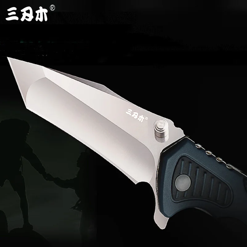 Sanrenmu 7094 Многофункциональный Открытый EDC Складной нож с режущим ремнем стеклянный выключатель открывалка для бутылок без замка для кемпинга