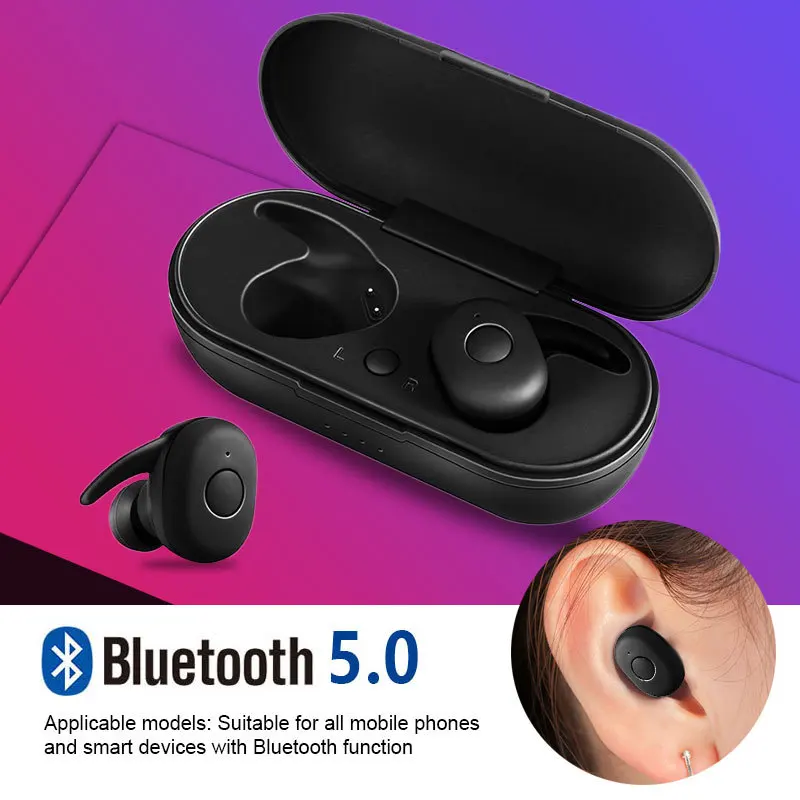 TWS Wireless Bluetooth Earphone Wireless Headphones Headset Stereo Sports Earbuds with Mic for iPhone Andorid gaming headset