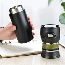 Портативная чайная Изолированная чашка стеклянная чайная бутылка для воды с разделительной чашкой MF