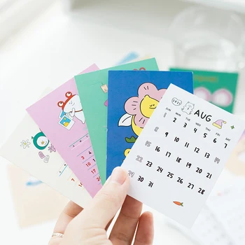 

Yoofun Indie Pop Cute w Calendar Cards Stickers Set Creative Note Scrapbooking Deco Bullet Journaling Collage Material