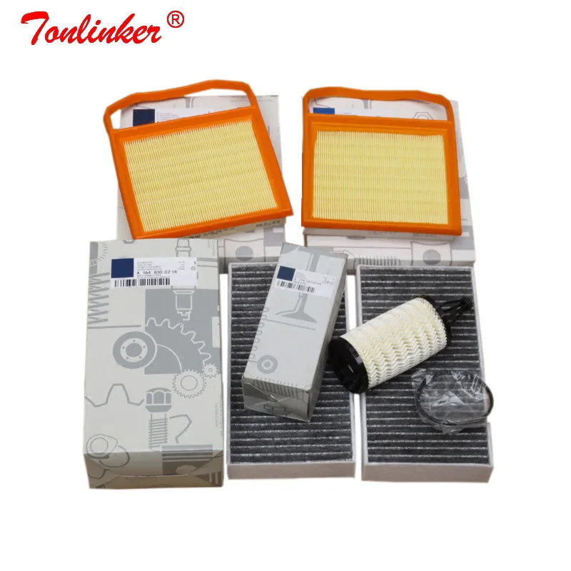 

Cabin Filter+Air Filter+Oil Filter 4Pcs For Mercedes benz R-CLASS W251 V251 2005-2019 R320 R350 R400 R500 4-matic Model Filter