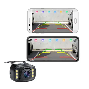 

HD Night Vision Car Camera WIFI Reversing Wireless Pickup Rear View Camera Dash Cam Tachograph support iPhone and Android