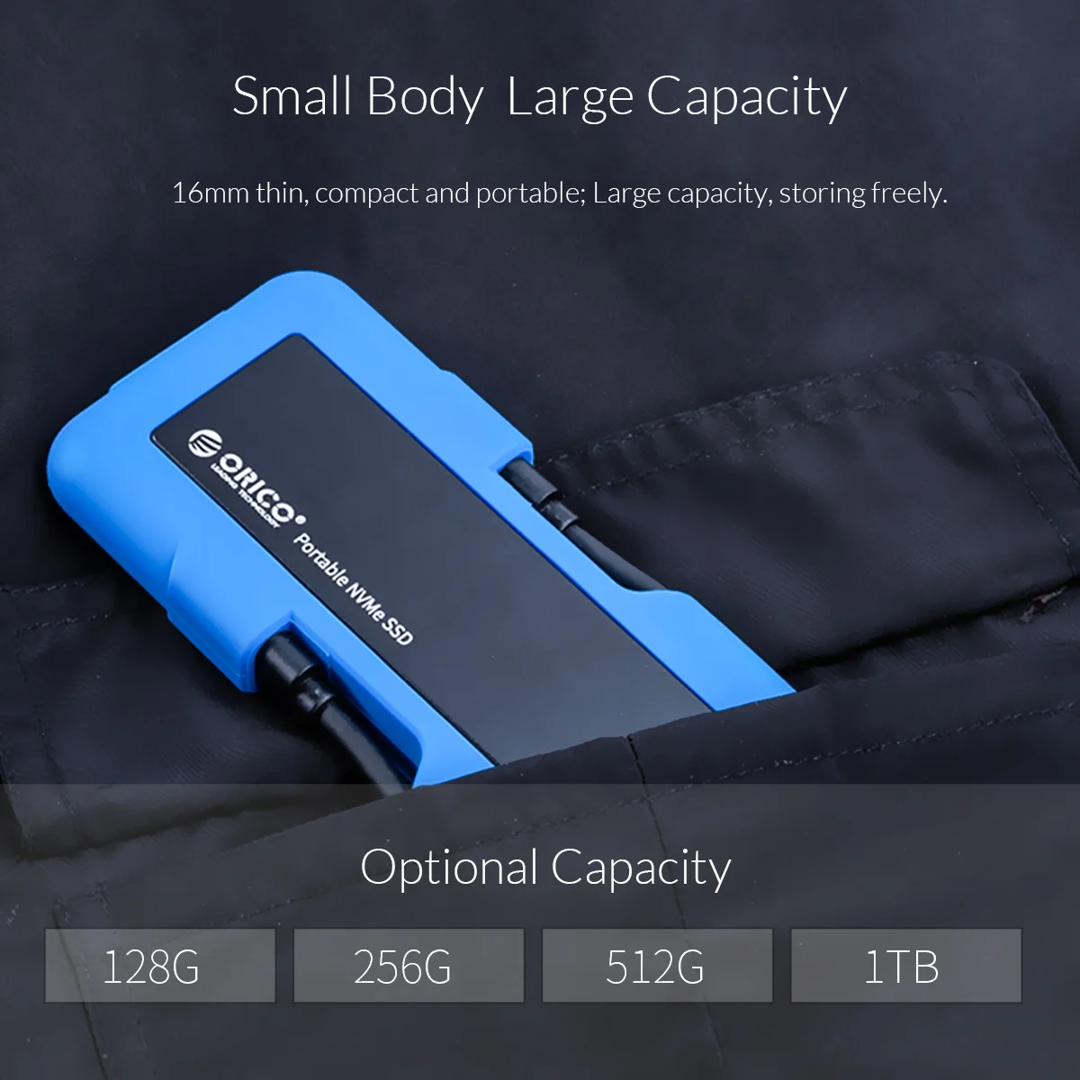 Orico disco rígido externo 128gb 256gb ssd