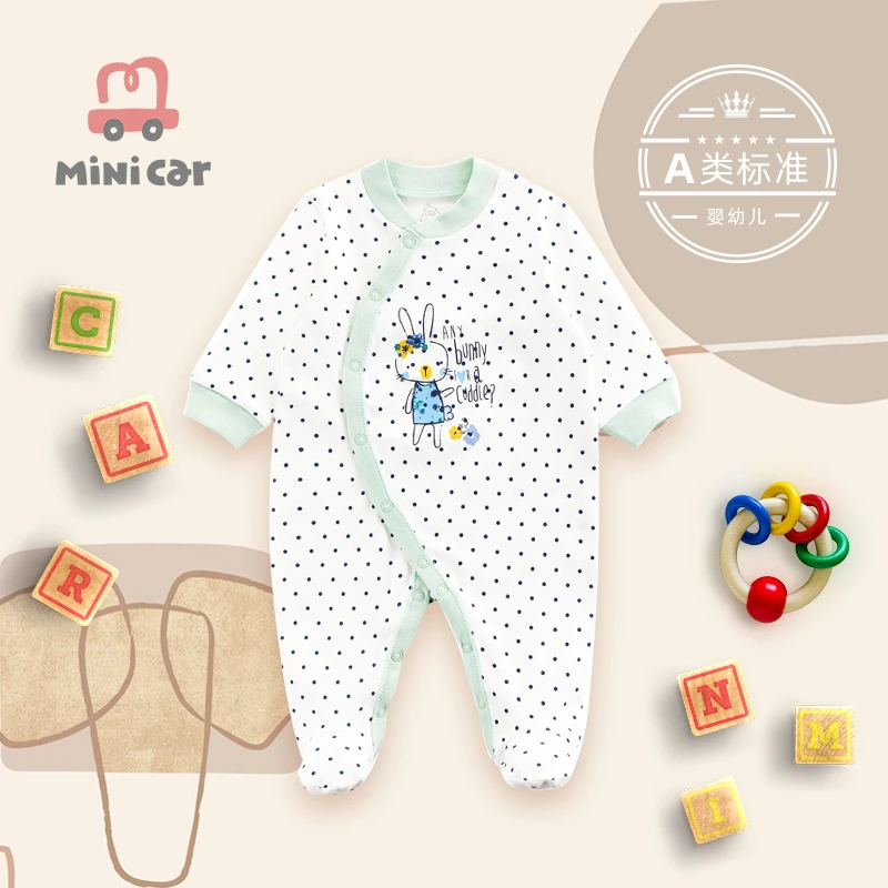 Baby's one piece clothes spring and summer girl baby's hip suit climbing clothes newborn clothes pajamas thin long sleeves Baby Bodysuits expensive