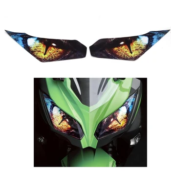 

Motorcycle Headlight Protection Sticker Fairing Headlight Sticker Guard Sticker for Kawasaki Ninja250 300 Leopard