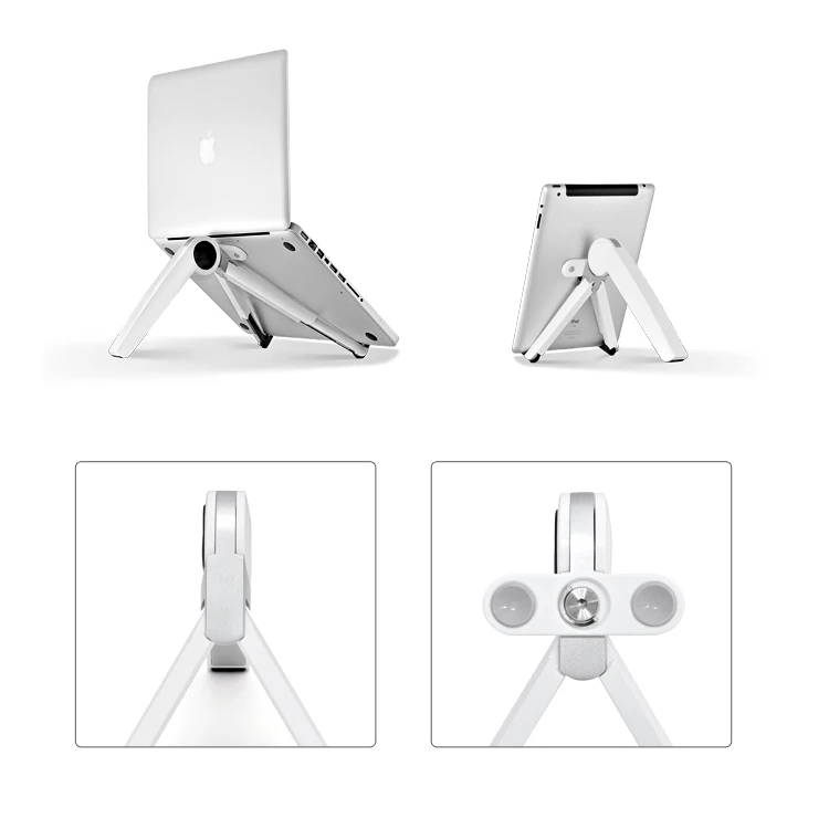 Portable Laptop Cooling Stand Adjustable Angle Mobile Phone Tablets Holder for iPad Air Mini Pro MacBook iPhone