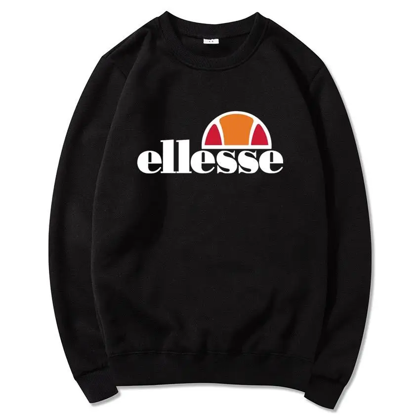 

2019 New Autumn and winter Leisure Round-neck Guard of Pure Color Ordinary Loose Guard Neutral Ellesse Tide Printed Men's Guard