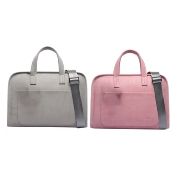 

Jiquanmei Portable Single Shoulder Waterproof Business Flamingo 15.6in Laptop Bag for Business Office Workers