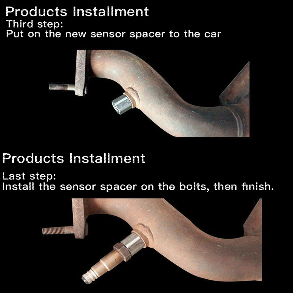 Car O2 Sensor Spacer M18x1.5mm Oxygen Sensor Extender Isolator Vehicle
