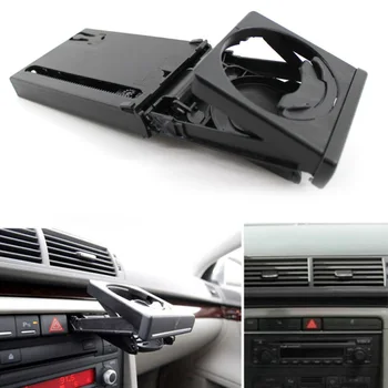 

Black Front Dash Sliding Drink Cup Holder For A6 C5 1998-2005 A4 1998-2002 Brand New And High Quality