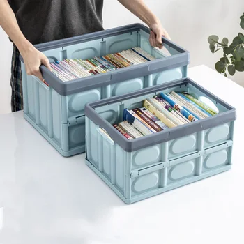 

Foldable Storage Box Snack Container Clothes Storage Box High-capacity Finishing Baskets Book Collection Box Storage Organizer