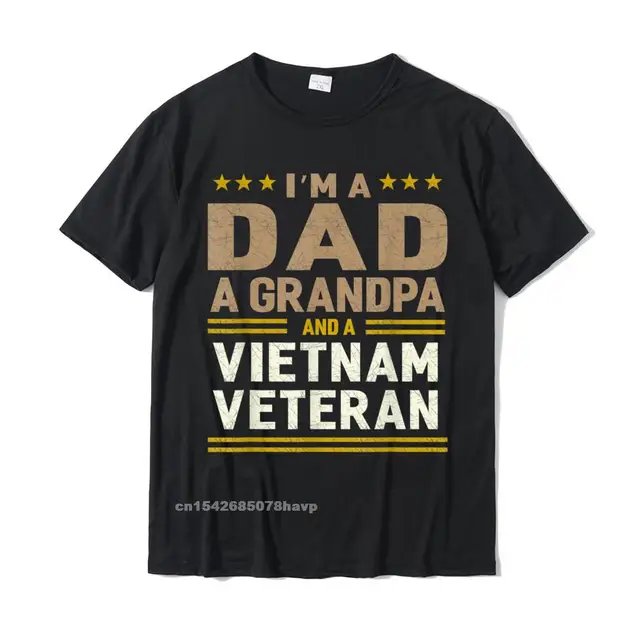 Dad Grandpa Vietnam Veteran Vintage Top Mens Gift T-Shirt On Sale