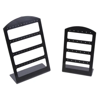 

1pc Jewelry Holder 1 Pc 48holes Earrings Display Stand Show Case Tool Rack Showcase