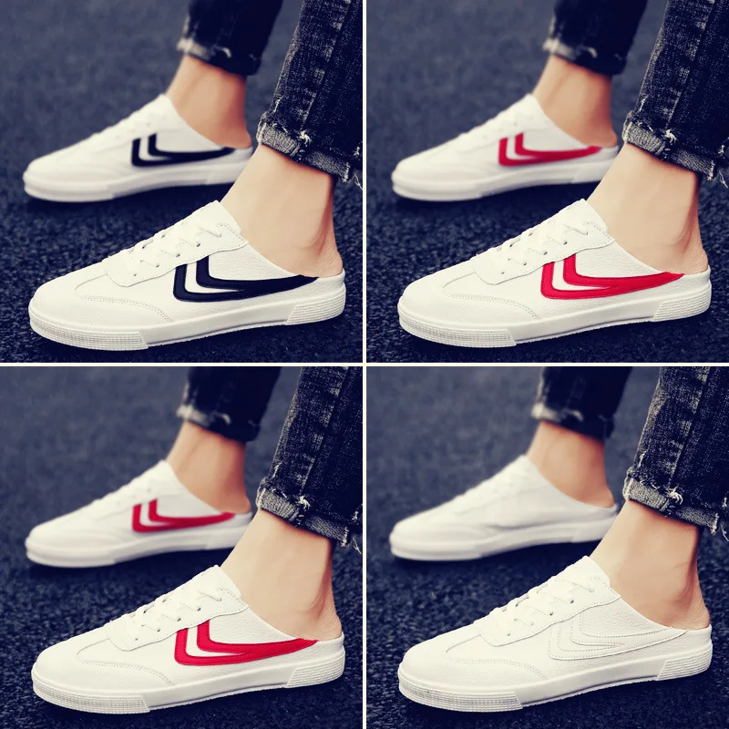 

Semi-Slipper Men's chao wang Red Non-with Lazy Sandals MEN'S Slippers Summer Shoe Outdoor Sandals Outer Wear Trend