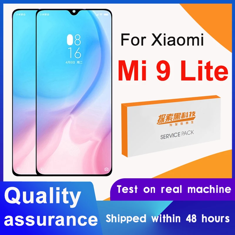 ЖК-дисплей с сенсорным экраном и дигитайзером в сборе для Xiaomi Mi 9 Lite 100%