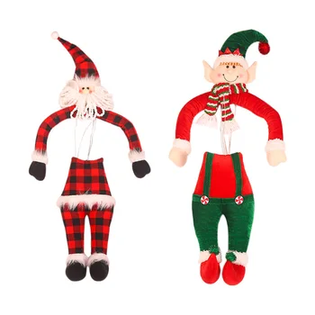 

2021 New Year Lovely Christmas Ornaments Creative Christmas Tree Decoration Doll Set DIY Santa Accessories for Home