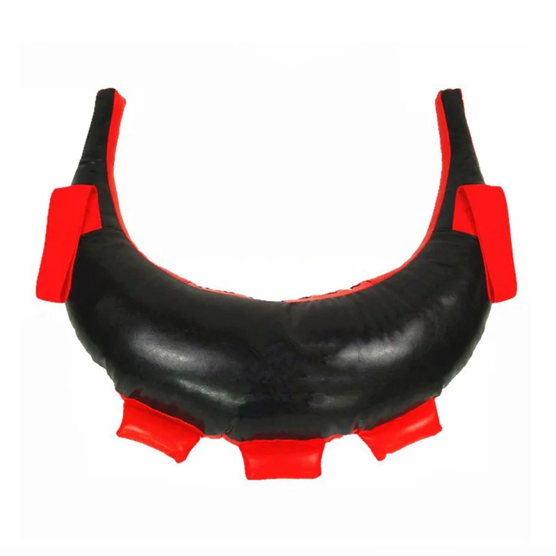 Болгарский мешок незаполненный Кроссфит силовая сумка 25 кг Макс фитнес для бодибилдинга, тренажерных залов спортивная сумка для тренировки мышц - Цвет: Black Red Empty