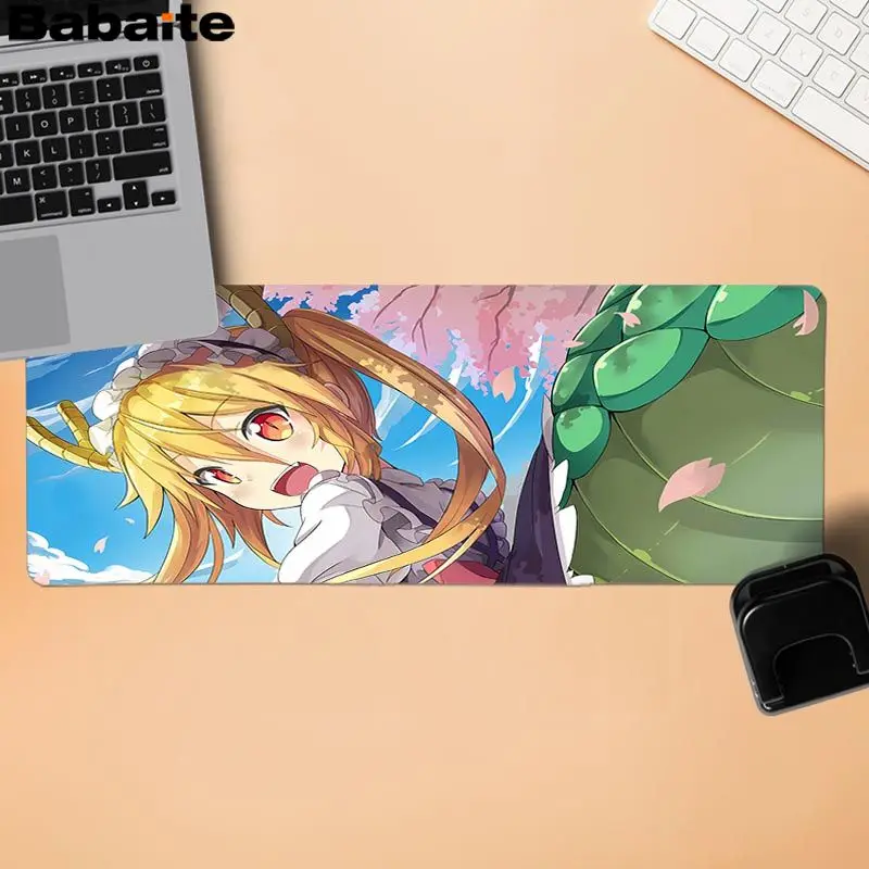 Подарочный коврик для Babaite мальчика Kobayashis dragon maid, подгонянные коврики для мыши, компьютерный Аниме Коврик для мыши и ноутбука,, большой коврик для мыши - Цвет: Lock Edge 30x80cm