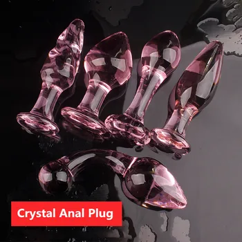 Erotic Crystal Pyrex Glass Dildo Ball Bead Fake Penis Butt Plug Sex Toys For Women Men To Prostate Massager Masturbation 4