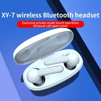 

XY-7 TWS Earphones Wireless Ergonomic Bluetooth 5.0 Sport Earbuds Stereo Earset With Charging Box Built-in Microphone r60