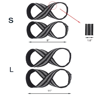 

2pcs Nylon Fitness Training Weight Lifting Straps Bands Wrist Support Yoga Sport