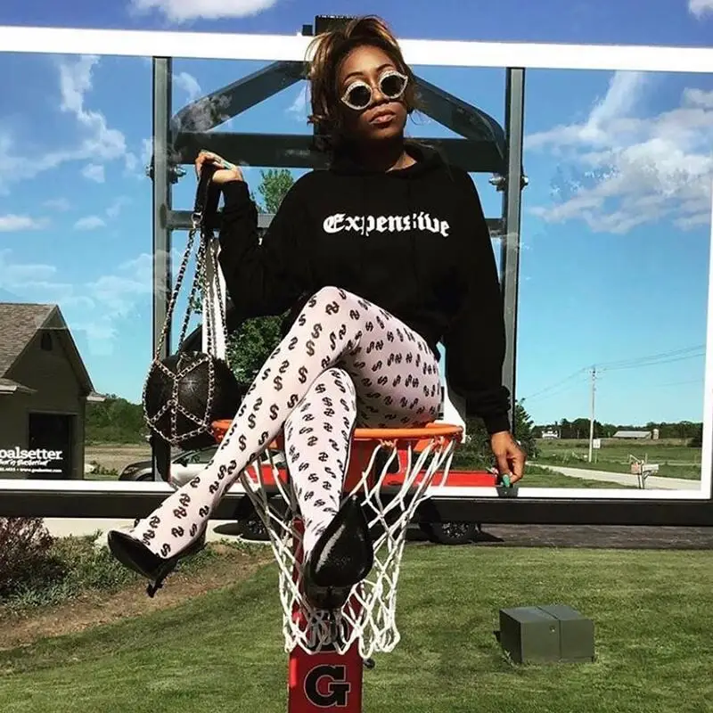 

Neon Tight Pants Women Fluorescent Letter Print Trousers for Women High Waist Step Foot Pants Bodybuilding Fitness Sportswear