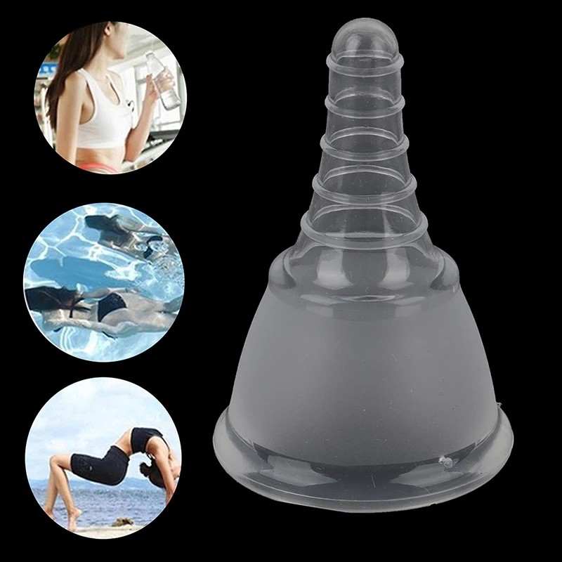 1PCS Menstrual Cups Foldable Feminine Hygiene Hollow Tail Menstrual Collector Soft Silicone Cup Reusable Menstrual Cup