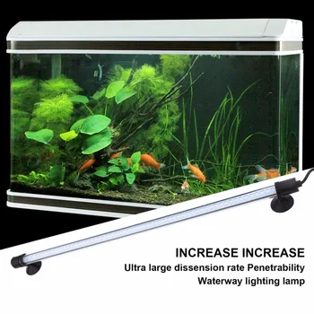 

2018 NEW 61 LED Aquarium Submersible Lamp Aquarium Fish Tank Plant DC 12V LED Light Waterproof IP68 Bar Lamp Fish Tank Light