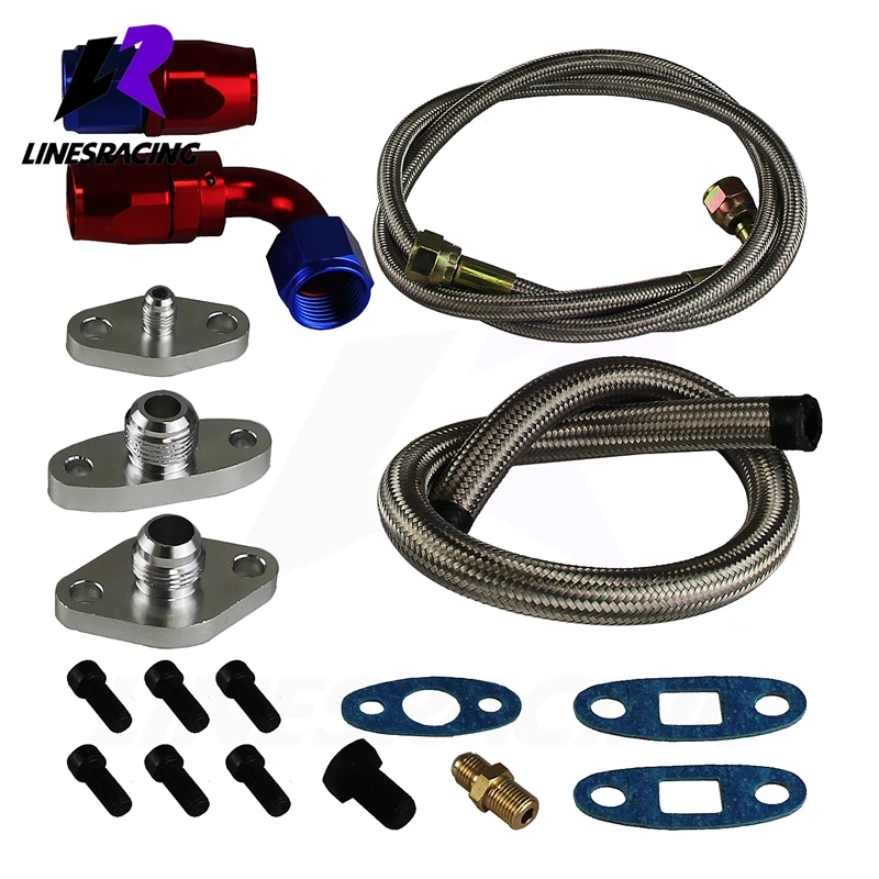 

Комплект линий подачи масла Turbo, фланец подходит для Toyota Supra 1JZGTE 2JZGTE JZA70 MK III 90-97