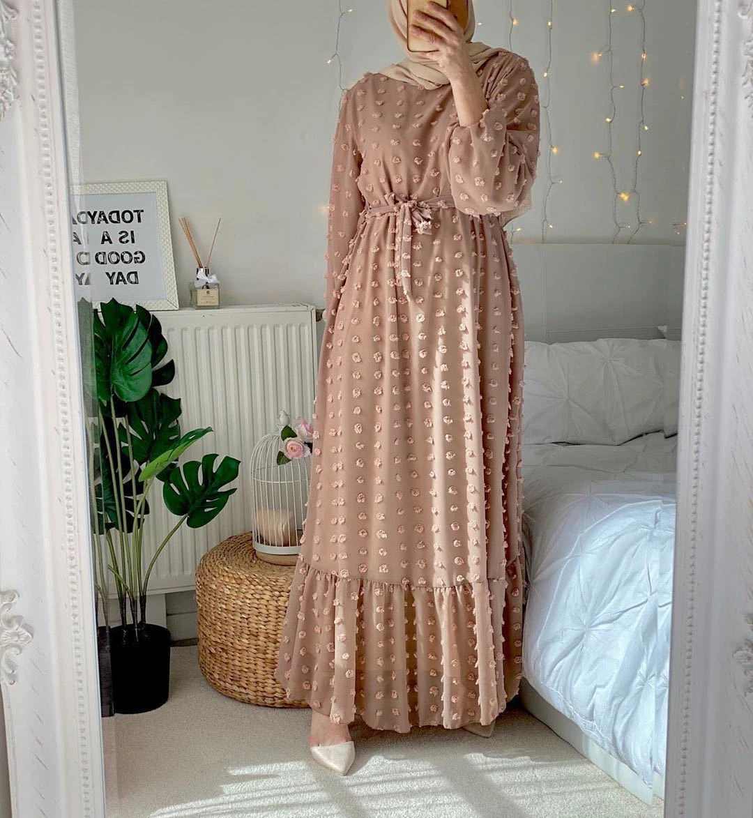 Robe Longue En Laine Pour Femmes Musulmanes, Petite Robe De Bal, Mode  Musulmane, Abaya Dubaï Abaya Turquie - Islamique Vêtements - AliExpress