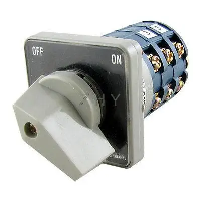 

ON-OFF 2 Positions Rotary Selector Cam Changeover Switch