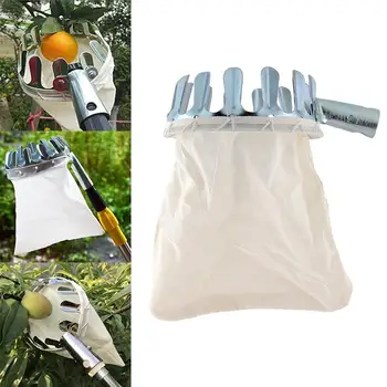 

Portable Silver Fruit Picker Pruning Tools Hardware Without Pole Outside Hand Tool Creative Metal Gardening Yard Device Farm