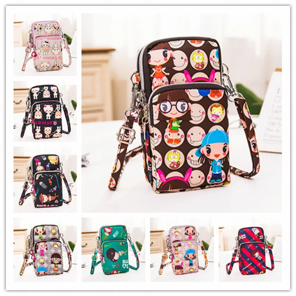 

Mobile Phone Wrist Bag Cloth Waterproof Bag For Vivo iQOO Pro 5G V1916A V1916T Y90 Y83 Pro Y12 Shoulder Messenger Bag Cover Case